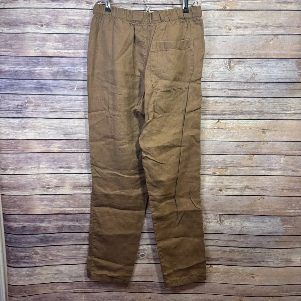 Everlane The Linen Easy Pant Womens XS Carob Brown